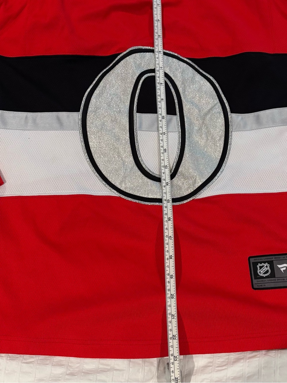 OTTAWA SENATORS NHL100 Classic Fanatics Breakaway Jersey Blank Red Size Small - Picture 7 of 7